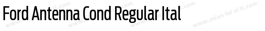 Ford Antenna Cond Regular Italic字体转换